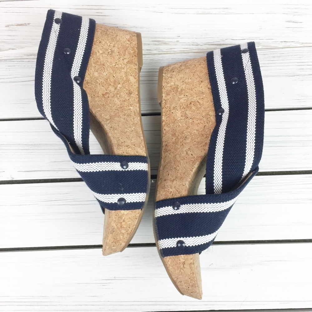 Lucky Brand Miller2 Navy Platform Wedge 10 - Picture 5 of 8